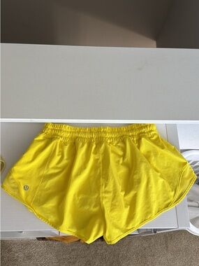 lululemon athletica Sunny Yellow Athletic Shorts